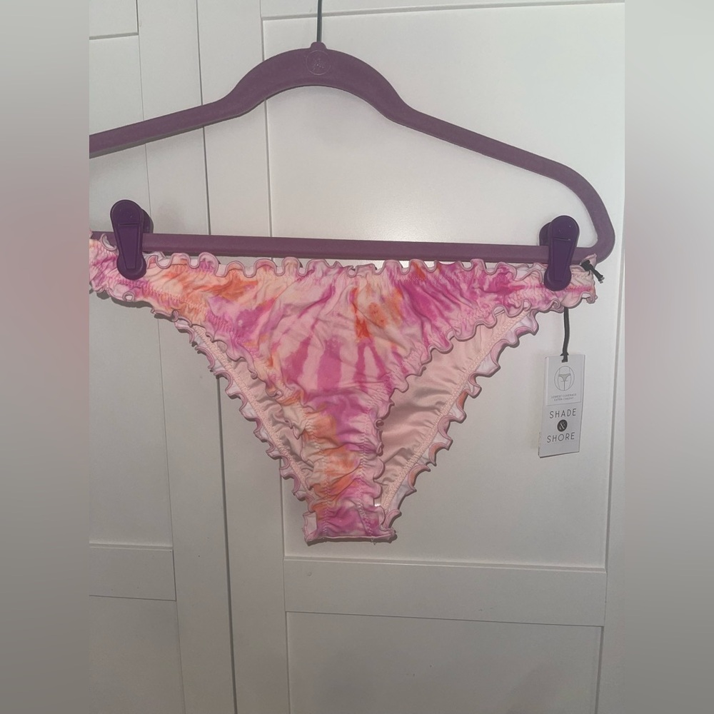 Shade & Shore Women’s Tie-Dye Bottoms - Pink and Orange